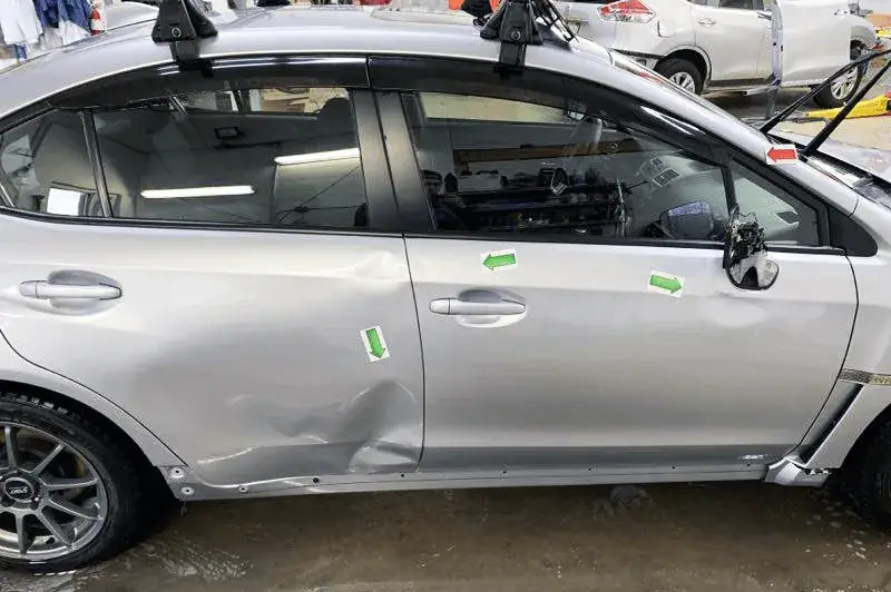 Damage before repair at Full Tilt